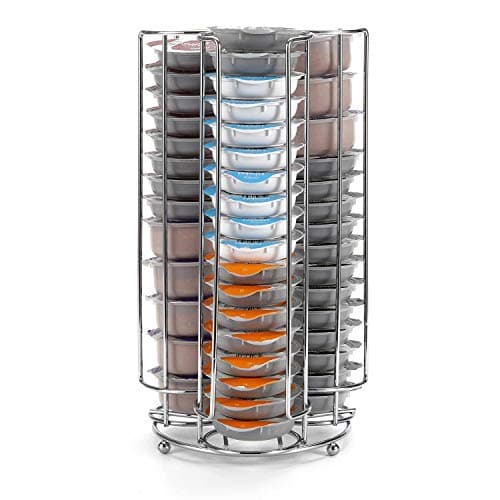 Image of Vinsani 48 pcs Coffee Pod Holder - 3 Tower Coffee Pods Storage Rack Stand Large Capacity Stackable Pod Tower Storage Stand Organiser for Coffee Capsules – Chrome Finish