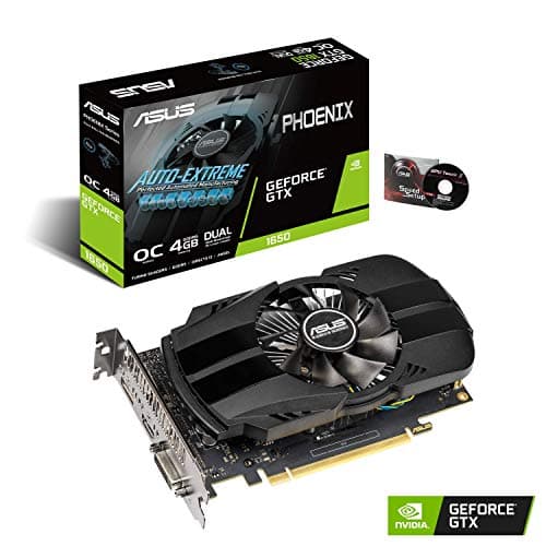 Image of ASUS GeForce GTX 1650 4GB Phoenix Fan Overclocked Edition HDMI DP DVI Graphics Card (PH-GTX1650-O4G)