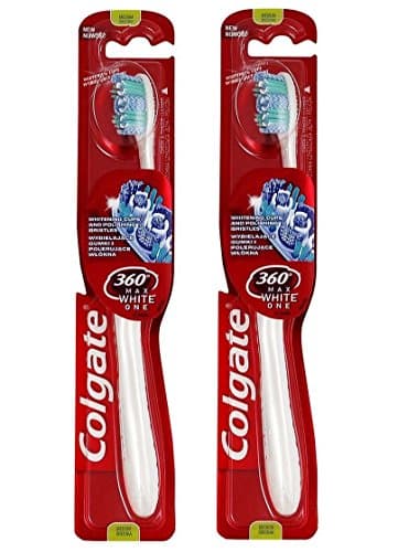 Image of 2 x Colgate 360 Max White One Toothbrush Medium