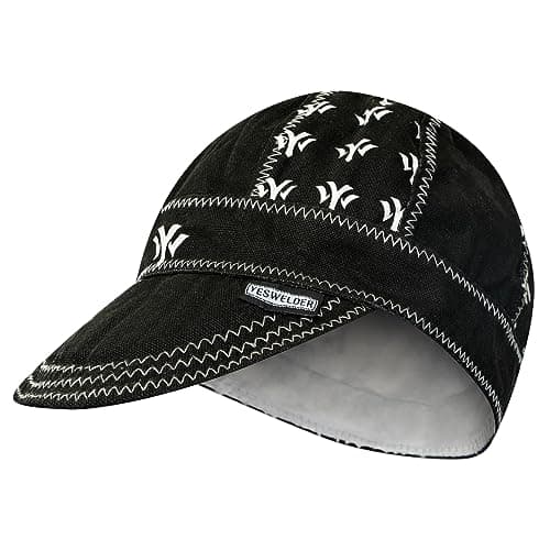 Image of YESWELDER Welding Cap, YesWelder Style 7-1/4", Heat-Resistant Reversible Protective Welders Cap