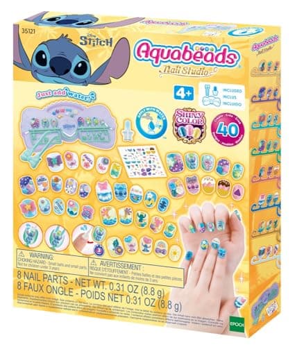 Image of Aquabeads - 35121 Stitch Nail Designer Kit - Arts & Crafts Bead Activity Toy