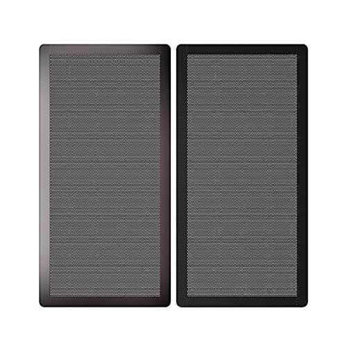 Image of 140 mm Fan Filter, HFEIX Computer Case, Dustproof Magnetic Frame, Mesh, Black, Pack of 2 (140 x 280 mm)