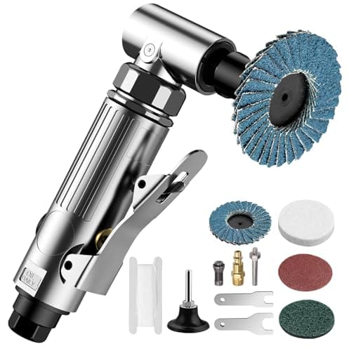 Image of EYPINS Compressed Air Angle Die Grinder 1/4" 90 Degree Mini Sander Grinder Polisher Tool for Contour Grinding,Polishing, Milling