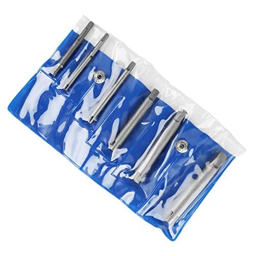 Image of 4 Flute Tap Extractor Set High Speed Steel Broken Head Taps Four Flutes Removers Stripped Screw Tap Extractors Anti Corrosion