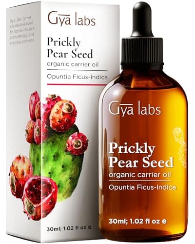 Image of Gya Labs Organic Prickly Pear Seed Oil for Dry Skin - 100% Pure Natural Prickly Pear Oil for Face - Prickly Pear Seed Carrier Oil for Hair, Skin, Face & Nails (30ml)