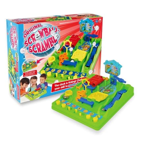 Image of TOMY Screwball Scramble Classic Retro Children's Preschool Action Board Game, Puzzle Board Family Game, Kids Game For 5, 6, 7, 8 and 9 Years + Boys and Girls, Packaging May Vary