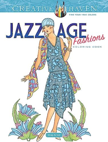 Image of Creative Haven Jazz Age Fashions Coloring Book