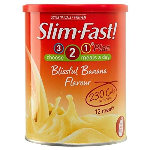 Image of Slim-Fast Blissful Banana Flavour Milkshake Powder - 12 Servings (438g) - Pack of 2