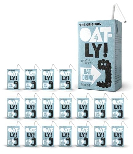 Image of Oatly Oat Drink Original Carton 18 x 250ml (with paper straw)