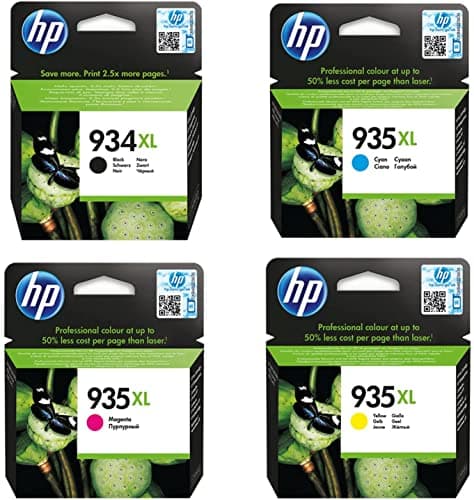 Image of HP 934XL Multipack Original Ink Cartridges (Black, Cyan, Magenta, Yellow) with High Yield for HP Officejet Pro