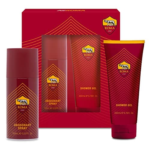Image of ROMA | Men's Gift Set, 150 ml Deodorant Spray and 200 ml Shower Gel, with an Aromatic and Woody Fragrance, Made in Italy