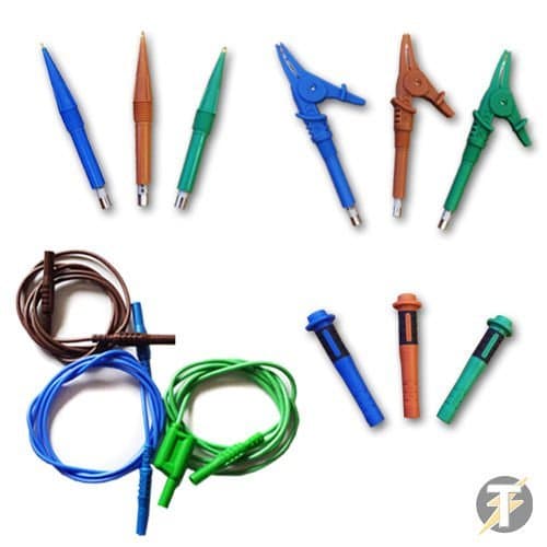 Image of Leaderman LDM070/KEW Fused Test Leads Set for Fluke Megger & Kewtech Multifunction Testers