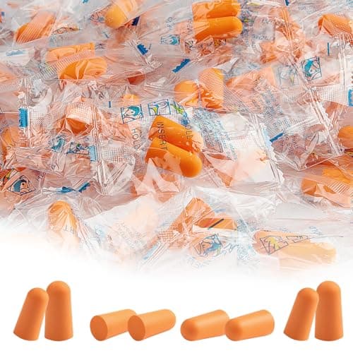 Image of 100 Pairs Soft Foam Ear Plugs, Ear Plugs for Sleepping, Reusable Noise Cancelling Ears Plug for Sleep, Snoring, Work, Lound Noise
