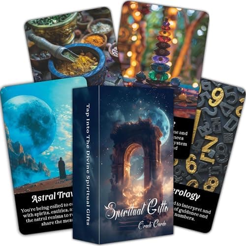 Image of BAIYOOBAI Spirit Oracle Cards, Mystic Psychic Oracle Deck, Spiritual Oracle Cards for Beginners, Explore Inner Wisdom and Spiritual Power