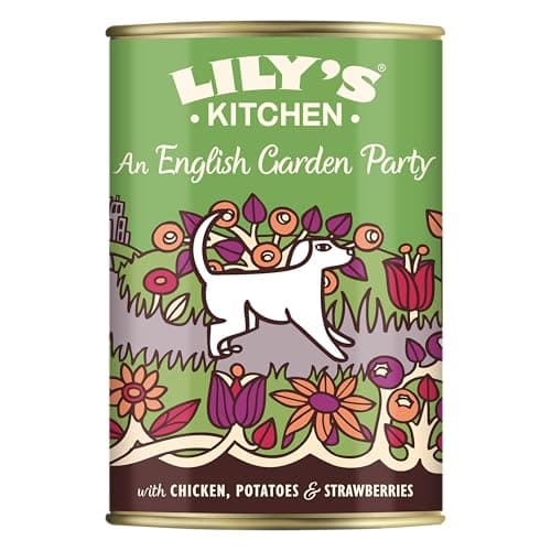 Image of Lily's Kitchen Made with Natural Ingredients Adult Wet Dog Food Tin An English Garden Party 6 x 400g