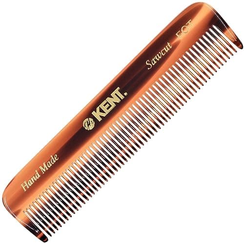 Image of Kent A FOT Handmade Pocket Comb 112mm - Fine-Tooth Styling Comb for Fine or Thinning Hair, Use On Wet or Dry Hair