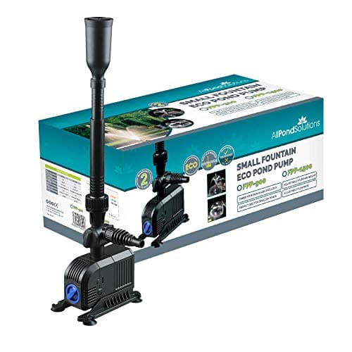 Image of AllPondSolutions FPP-1500 Fountain Pond Pump Submersible with Fountain Attachment for Outdoor Garden, 1500 Litre/Hour Flow Rate