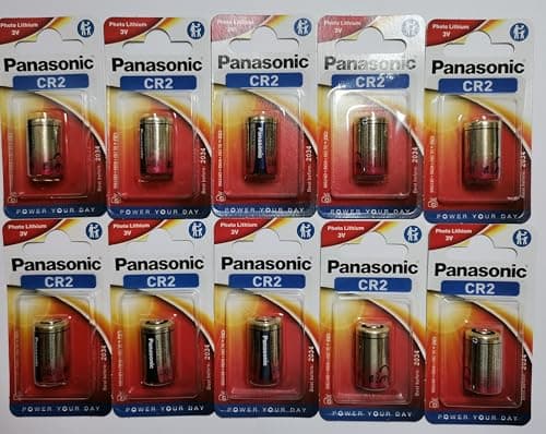Image of Box of 10 Panasonic CR2 Batteries