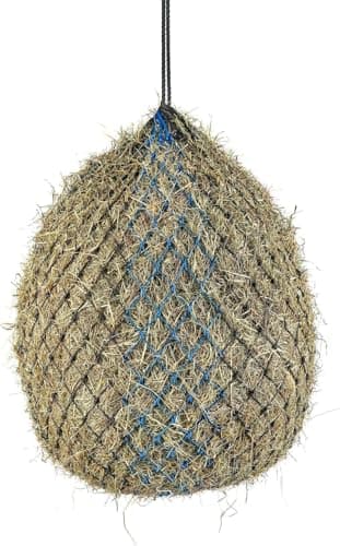 Image of Shires Fine Mesh Haynet - Small - Black/Blue