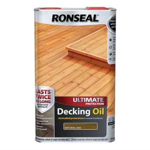 Image of Ronseal Ultimate Protection Decking Oil - Natural Oak - 5L
