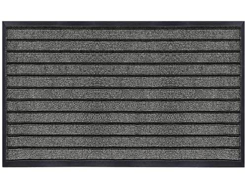 Image of Hafaa Indoor & Outdoor Grey Door Mat 40x60 cm Non Slip Water Absorbent Rubber Mat Heavy Duty Floor Mats