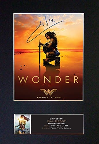 Image of WONDER WOMAN Top Quality Signed Autograph Mounted Photo Reproduction PRINT A4 Rare Perfect Birthday Christmas Present (297 x 210mm) #702 (Not Framed)