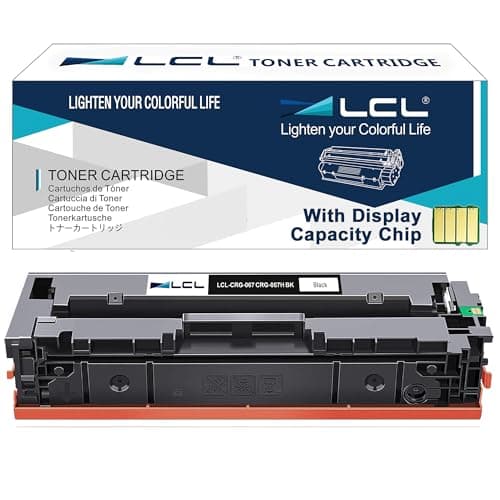 Image of LCL 067H with DATA chip Black Toner Cartridge Replacement for Canon 067 067h Compatible with Canon i-SENSYS LBP631Cw LBP633Cdw MF651cw MF655Cdw MF657Cdw (1Pack)