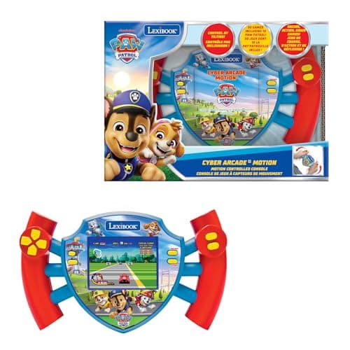 Image of Lexibook, Paw Patrol Cyber Arcade Motion® Console with Gesture Control, Color LCD Screen 2.8'' and 50 Games Including 10 from Paw Patrol Universe, JL3180PA
