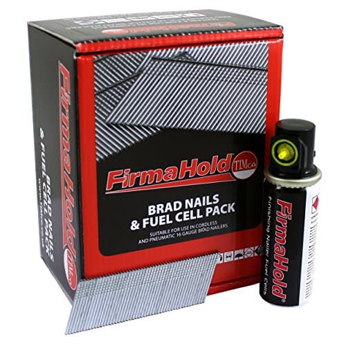 Image of TIMCO ABG1632G FirmaHold Collated Brad Nails & Fuel Cells - 16 Gauge - 32mm - Angled - Galvanised - Box of 2000