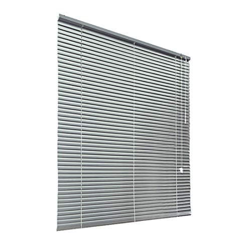 Image of HSYLYM Aluminum Venetian Blinds (100 * 130cm, Grey)