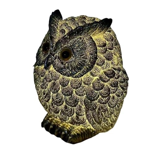 Image of Owl Night Light - 9cm Bird Night Light, Resin Figure, Resin Material, Soft LED Luminous Owl Decoration for Bedside, Desk, Dining Table, Perfect for Home Decoration, Party Supplies or Kids Room