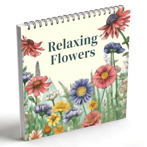 Image of Adult Flower Coloring Book for Women – 46 Beautiful Floral Designs, Stress Relief Adult Coloring Book, Mindfulness Coloring Book, Mandala & Flower Coloring Pages, Creative Watercolor Workbook