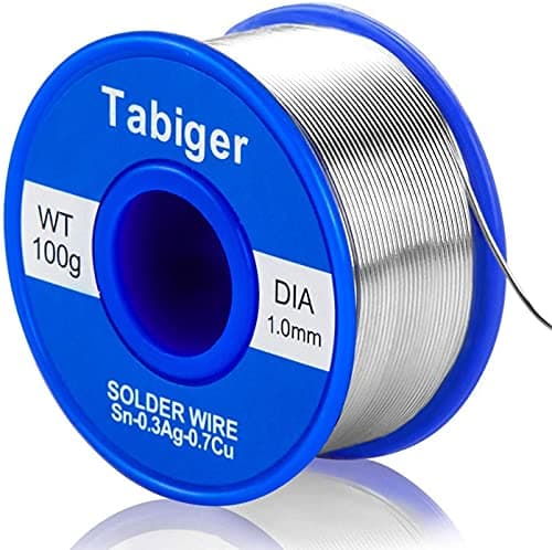 Image of TABIGER 1.0mm 100g Lead Free Solder Wire Rosin Flux Solder for DIY Soldering Project