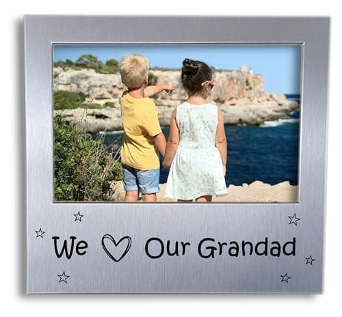 Image of We Love Our Grandad Photo Frame - Gift For Grandad - Grandfather Gift Idea - Birthday Present for Grandpa - 5 x 3.5 inch - Style 3