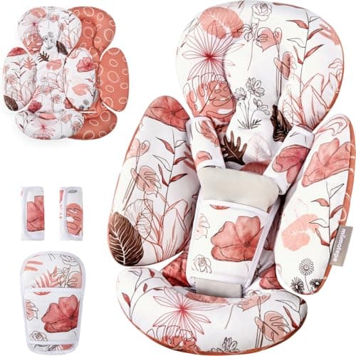 Image of Infant Insert Compatible with 4moms Mamaroo & Graco Swing and Infant Car Seat, Stroller, Other Baby Swing, Rocker, Bouncer, Bassinet Newborn Insert Head & Body Support Cushion, Reversible Design