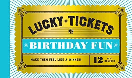 Image of Lucky Tickets for Birthday Fun: 12 Gift Coupons
