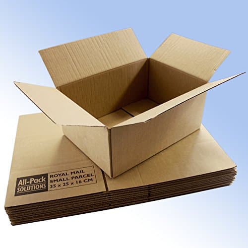 Image of All-Pack Solutions 10 Royal Mail Small Parcel Postal mailing Boxes 350x250x160mm (Deep Option)