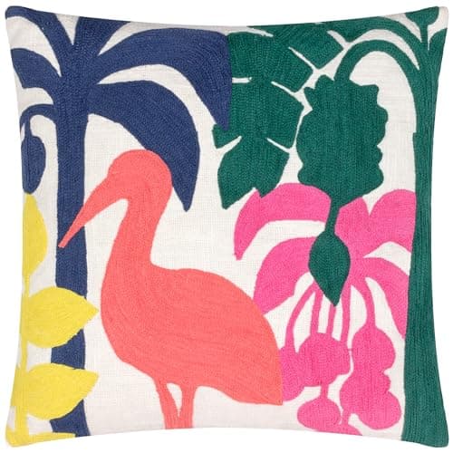 Image of furn. Marula Embroidered Cotton Cushion Cover