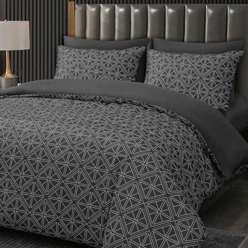 Image of Pamposh Super King Duvet Set Premium Brushed Microfiber Super King Duvet Cover Ultrasoft Hypoallergenic Duvet Cover Super King Size Non Iron Luxury Bedding Set With Zipper Closure