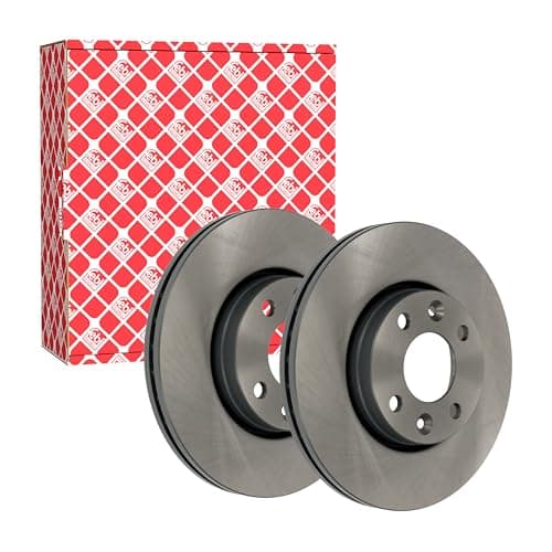 Image of febi bilstein 39477 Brake Disc Set (2 Brake Disc) front, vented, No. of Holes 4