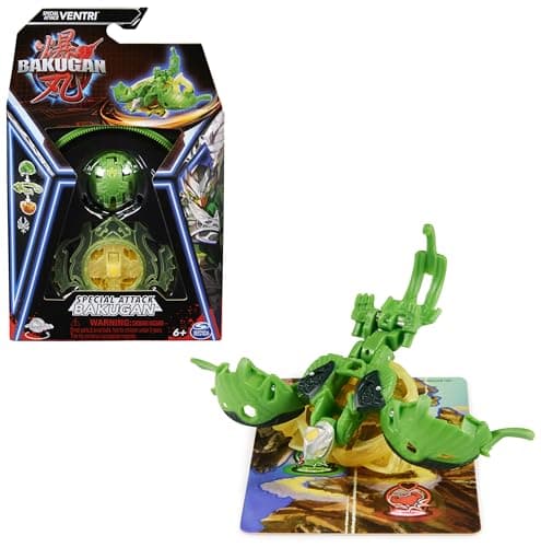 Image of BAKUGAN, Special Attack Ventri, Spinning Collectible, Customisable Action Figure and Trading Cards, Kids’ Toys for Boys and Girls 6 and up