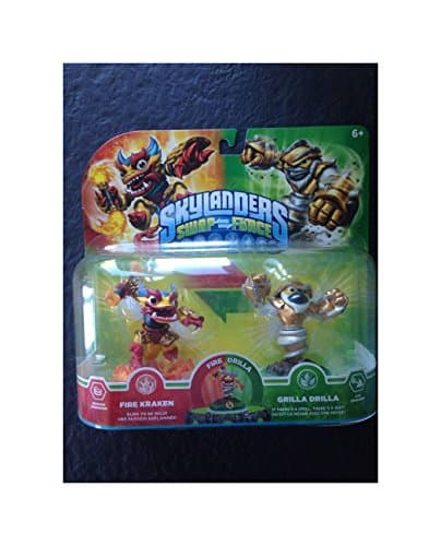 Image of Skylanders Swap Force 2 Pack (Swap-Able) Fire Kraken & Grilla Drilla