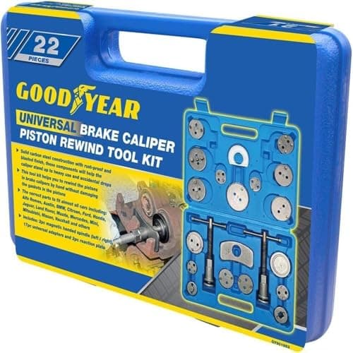 Image of Goodyear Universal Brake Caliper Piston Rewind Wind Back Tool Kit 22 Piece Set