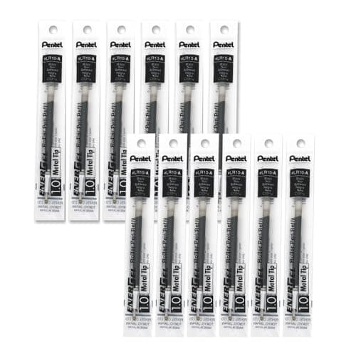Image of Pentel 1.0 mm Energel Refill - Black (Pack of 12 Refills)
