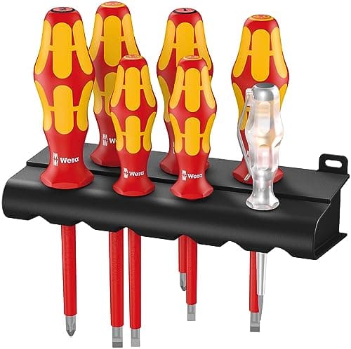 Image of Wera 05006148001 160 i/165 i/7 Rack, VDE Insulated Screwdriver Set, 7 Pieces
