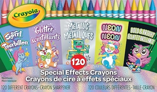 Image of CRAYOLA Crayons in Specialty Colors (120ct), Art Supplies for Kids, Gifts for Boys & Girls [Amazon Exclusive]