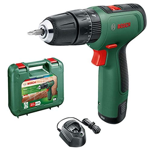 Image of Bosch Home and Garden DIY tools 06039D3170 Cordless Hammer Drill EasyImpact 1200 (1x battery, 12 volt system, in carrying case)