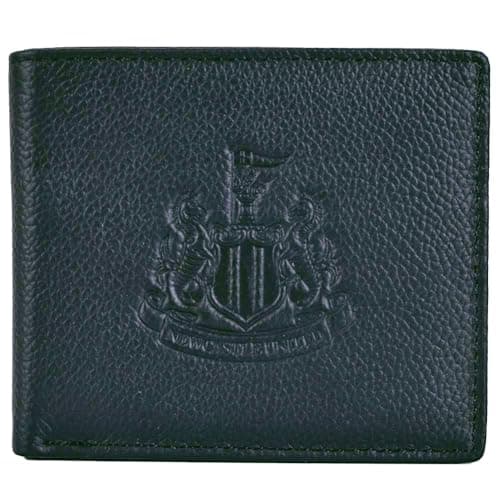 Image of Newcastle United FC Crest Premium Leather Wallet - Official Football Gift, Fan Gift
