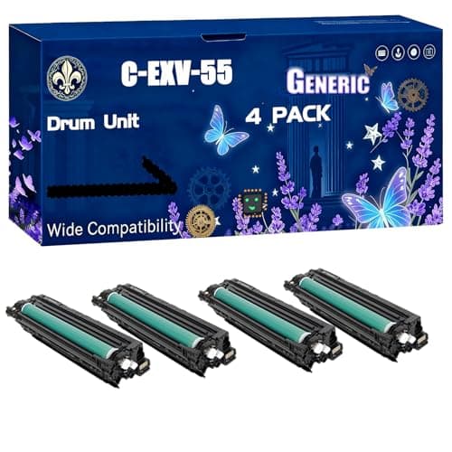 Image of C-EXV-55 Drum Unit Compatible for Canon IR Advance C256i DX C257 DX C357i C356i DX C257i DX C357P C356P DX C357 Printers, Black High Yield 45000 Pages Printer Accessories (4 Pack Black)
