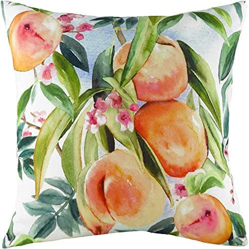 Image of Evans Lichfield Fruit Peaches Cushion Cover, Multi, 43 x 43cm